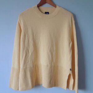 GAP 100% Cotton Buttery Yellow Knit Sweater